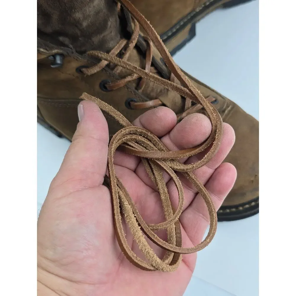 Rocky Iron Clad Work Boots Men Size 11 D Brown Leather Lace up Soft Toe 5698
